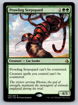 Prowling Serpopard 180 Rare Amonkhet Magic: The Gathering Near Mint - Image 1