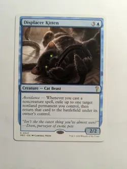 Displacer Kitten (White Border) [Mystery Booster 2] Near Mint MtG 27 - Image 1