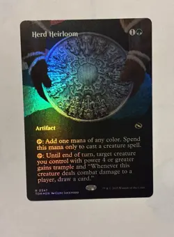 Herd Heirloom - Foil - Borderless Light Play, English Magic the Gathering MTG Ta - Image 1