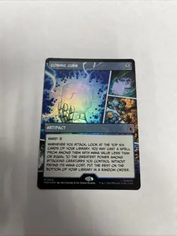 Cosmic Cube Borderless Foil Superheroes Card #0312 MTG LP - Image 1