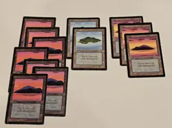 Magic The Gathering Vintage Beta Land Island Twelve 12 - Image 1