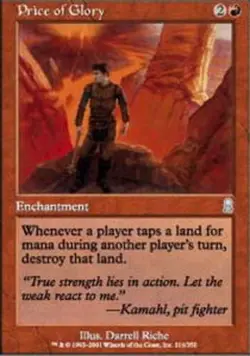 1x Price of Glory Moderate Play MTG Magic - Kid Icarus - - Image 1