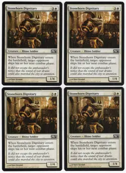 Stonehorn Dignitary x4 4x M12 Core Set 2012 PLAYSET White Creature MTG SP-NM AZ7 - Image 1