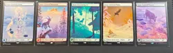Magic The Gathering Secret Lair Snow-covered Lands Non Foil Set - Image 1