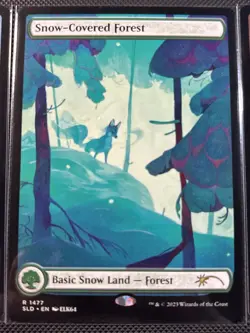 Magic The Gathering Secret Lair Snow-covered Lands Non Foil Set - Image 4