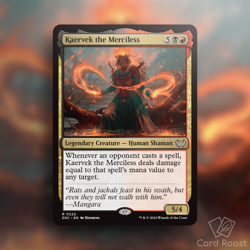 MTG Magic Kaervek the Merciless 0222 Commander: Duskmourn: House of Horror DSC - Image 1