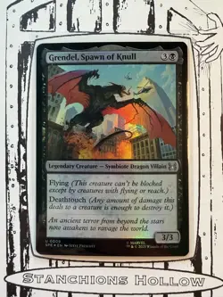 MTG Grendel, Spawn of Knull - Marvel's Spider-Man (SPE) U 0009 NM *Foil* - Image 1