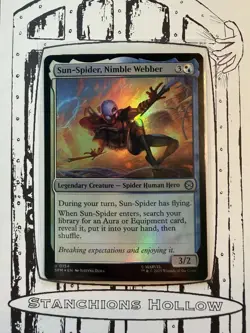 MTG Sun-Spider, Nimble Webber - Marvel's Spider-Man (SPM) U 0154 NM *Foil* - Image 1