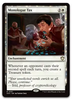 Monologue Tax #157 (NM) Commander: Secrets of Strixhaven SOC Magic MTG - Image 1
