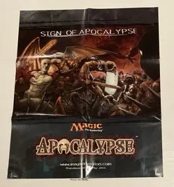 Magic MTG Apocalypse Prerelease One-Sided Promotional Poster USED READ TCG CCG - Image 1