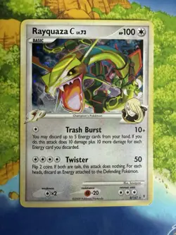 Pokemon Rayquaza C Supreme Victors 8/147 Holo Rare Moderately Played - Image 1