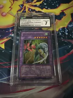 YUGIOH ELEMENTAL HERO FLAME WINGMAN ULTIMATE TLM-EN035 CGC 7 Near Mint - Image 1