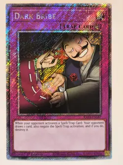 Dark Bribe - RA03-EN187 - Platinum Secret Rare - 1st Edition NM Yugioh Quarter C - Image 1