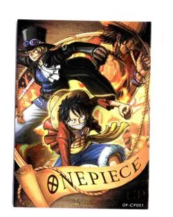 RARE CASE PROMO!!! ONE PIECE 25th ANNIVERSARY Portgas D. Ace Luffy Sabo HOLOFOIL - Image 1