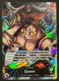 QUEEN OP04-040 LEADER One Piece Kingdom Intrigue TCG ENGLISH ALT ART - Image 1