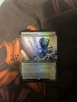 MTG Scrawling Crawler Foil Extended Art Single Foundations 0486 R - Image 1
