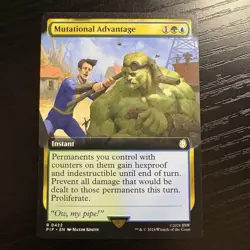 Mutational Advantage Extended Art Rare Regular MTG Fallout #422 NM - Image 1