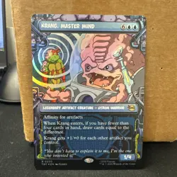 Krang, Master Mind (Showcase) Foil 230 TMNT MTG R Near Mint ships fast - Image 1