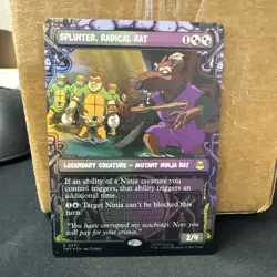 Splinter, Radical Rat R 251 (Showcase) Foil Near mint TMNT MTG - Image 1