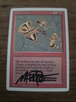 Shatterstorm SIGNED By Mark Poole Magic The Gathering - Image 1