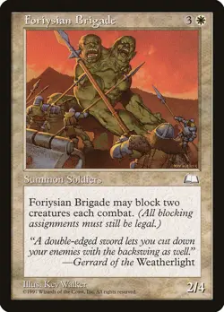 MTG Foriysian Brigade ** Weatherlight ** English (NM) - Image 1
