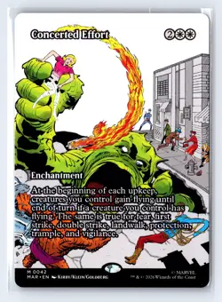 MTG Concerted Effort (Borderless) #42 Marvel Universe Eternal-Legal - Image 1