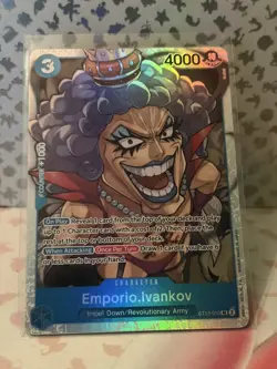 Emporio.Ivankov ST12-010 SR ONE PIECE Tcg Card Game NM BLUE Starter Deck 12 - Image 1