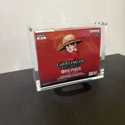 One Piece Booster Box Acrylic Display Case With Magnetic Lid - Image 2