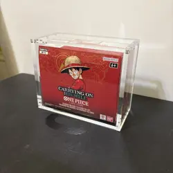 One Piece Booster Box Acrylic Display Case With Magnetic Lid - Image 3