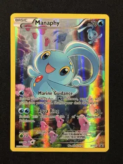 Manaphy XY113 XY Generations Mytical BLACK STAR Promo Pokemon Card - Image 1