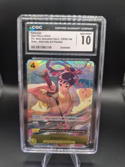 2024 ONE PIECE KIKUNOJO RARE ALT ART OP06-104 CGC 10 O PT - Image 1
