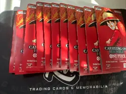 One Piece OP-13 Carrying On His Will Lot 11 Sleeved Booster Packs English Sealed - Image 1