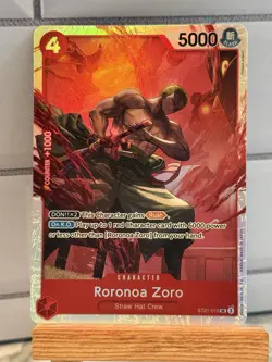 Roronoa Zoro ST21-015 SR One Piece TCG Gear 5 EX Starter Deck NM - Image 1