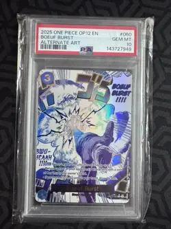 One Piece Boeuf Burst 060 OP12 Alternate Art PSA 10 - Image 1