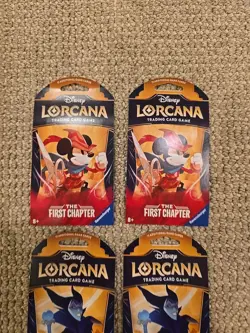 Disney Lorcana TCG The First Chapter Blister Pack, Lot Of 4 (New)! - Image 2