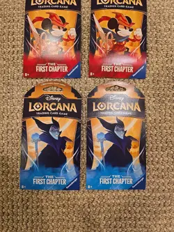 Disney Lorcana TCG The First Chapter Blister Pack, Lot Of 4 (New)! - Image 3
