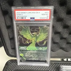 Disney Lorcana: Diablo - Devoted Herald #211 Enchanted (PSA 10) - Image 1