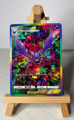 Crobat Kanda Pokemon TCG Pocket Rainbow Holographic Effect Card (VIDEO) - Image 1