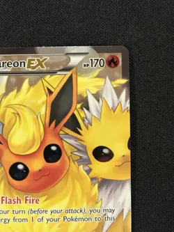 Flareon EX Full Art RC28/32 Generations Radiant Collection Pokemon Card - Image 3
