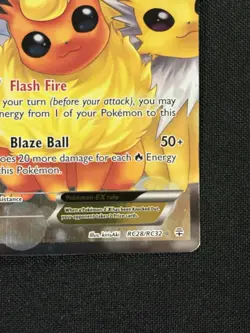 Flareon EX Full Art RC28/32 Generations Radiant Collection Pokemon Card - Image 4