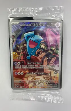 Pokemon Card Team Rocket's Wobbuffet SVP 203 Sealed Promo Destined Rivals New - Image 1