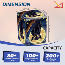 Card Deck Box for MTG Commander Trading Cards with Magnetic Closure,Premium Card - Image 2