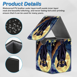 Card Deck Box for MTG Commander Trading Cards with Magnetic Closure,Premium Card - Image 4