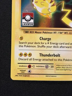 Pikachu (Pokemon League) XY202 League & Championship Cards Stamped Pokemon Card - Image 5