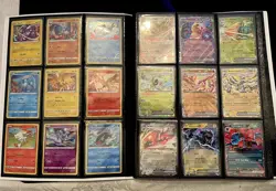 Pokemon Card Lot + Black Bolt Binder | 50+ Cards: V, Promo, EX, Cosmic Holofoil - Image 3