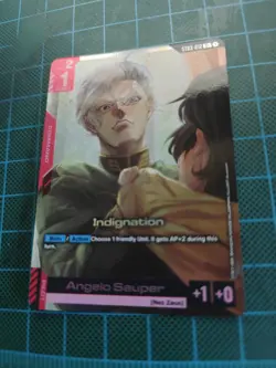 Indignation Alternate Art Foil - ST03-012 C+ NM - Gundam TCG Card Game Command - Image 4