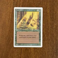 Regrowth NM Revised Magic the Gathering Card - Image 1