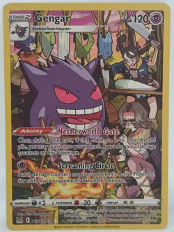 Gengar TG06/TG30 Ultra Rare Lost Origin Trainer Gallery NM Pokemon Card - Image 1