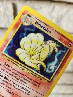 Pokemon TCG Ninetales Base Set Holo Rare Card 12/102 Unlimited Vintage Card - Image 5