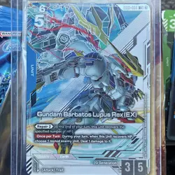 Gundam Card Game Gundam Barbatos Lupus Rex (EX) EB01-004 R+ - Image 1